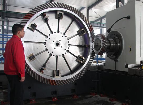 Büyük Çaplı Spiral Konik Dişli Outter Dia 2000mm 20CrMnTi Malzemeler Uzun Yaşam Kullanımı